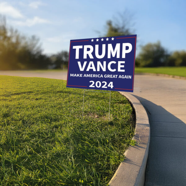 Elon Musk's Trump Vance Yard Sign