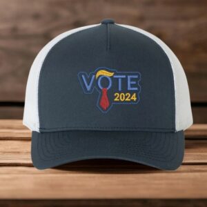 Embroidered Vote 2024 Hat, Vote For Trump Cap, Trump 2024 Trucker Hat, Trump 2024 Hat, Trump Trucker Hat, Adjustable Trump Cap