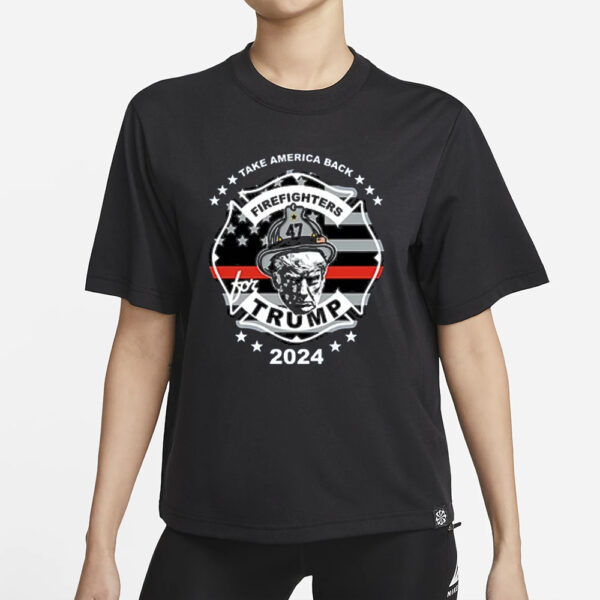 Firefighters For Trump 2024 T-Shirt1