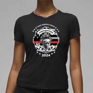 Firefighters For Trump 2024 T-Shirt3