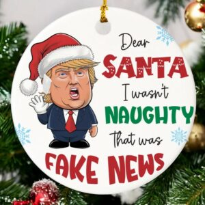 Funny Trump Christmas Ornament, Donald Trump Xmas Keepsake, Political Trends, Christmas Tree Ornament, Fight For America, Gift For Her Him