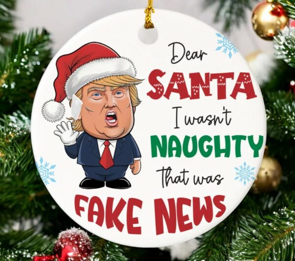 Funny Trump Christmas Ornament, Donald Trump Xmas Keepsake, Political Trends, Christmas Tree Ornament, Fight For America, Gift For Her Him