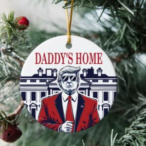 Funny Trump Daddy Ornament, Political Trends, Trump 2024 Gifts, Election 2024 Ornament, Funny Trump Ornament, Holiday Ornament2