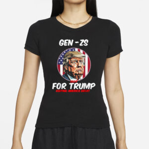 Gen Zs For Trump Keeping America Great President 2024 T-Shirts