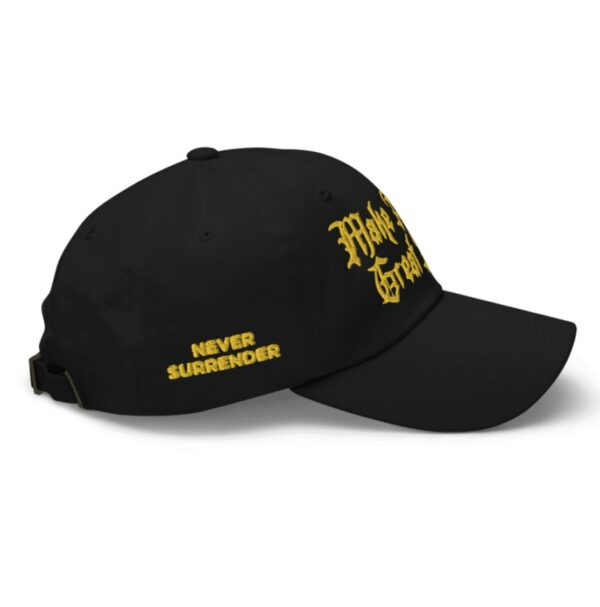 Gold Dark Gothic MAGA Hat