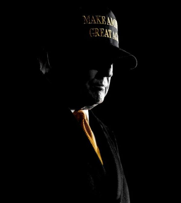 Gold Dark MAGA Hat