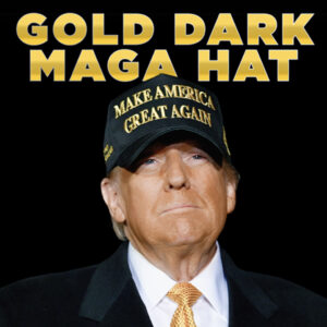 Gold Dark MAGA Hats