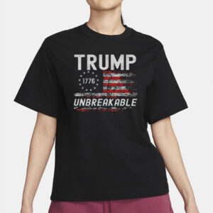 Good Support Trump Unbreakable President Donald Trump Us Flag T-Shirt2