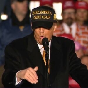 Hot Trump black gold MAGA hat cap win