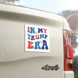 In My Trump Era Car magnet, Elections 2024 car decal, Election 2024 bumper sticker, Trump bumper sticker, Trump car magnet1