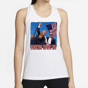 Legends never die Trump shit, Trump Fight Shot Tank Top 2