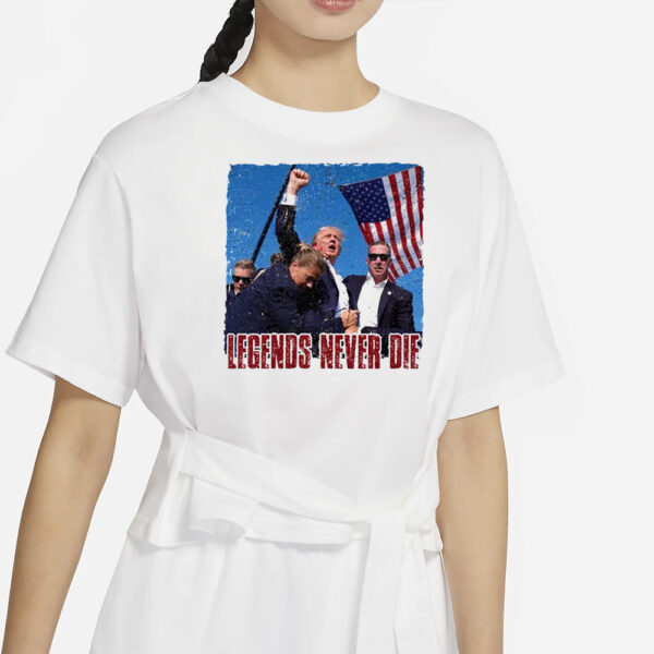 Legends never die Trump shit, Trump Fight Shot Tank Top