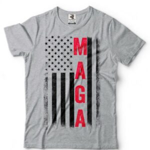 MAGA Flag Donald Trump 2024 Election T-shirt US Presidential Election Trump Re-election T-shirt USA Flag Tee2