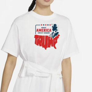 Make America Great Tee, USA Map Trump Shirts