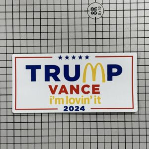 Make America Lovin’ It Again – Trump McDonald’s Campaign Stickers US