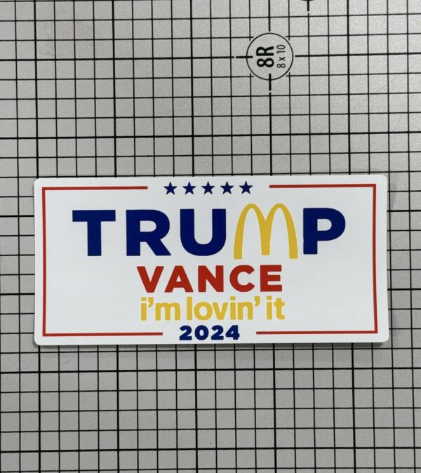 Make America Lovin’ It Again – Trump McDonald’s Campaign Stickers US