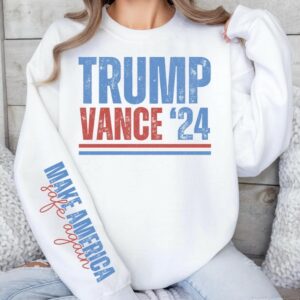 Make America Safe Again Trump Vance 2024 Sleeve Design, MAGA Trendy Sublimation Design, Full Commercial Use, Republican Wear, Maga Png