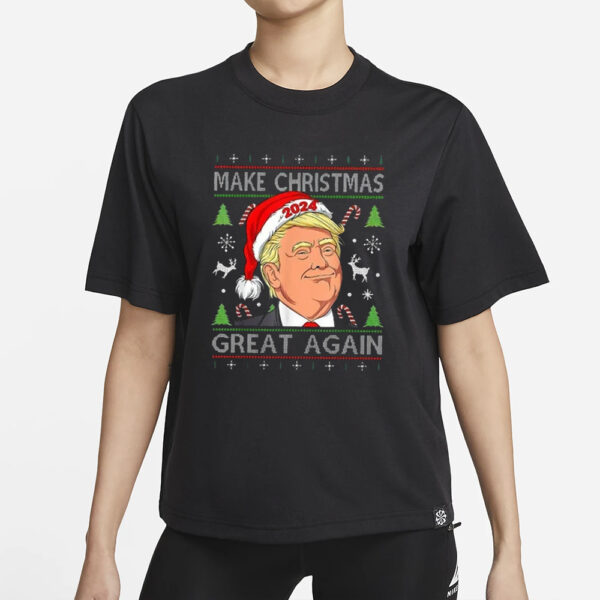 Make Christmas Great Again Ugly Donald Trump T-Shirt1