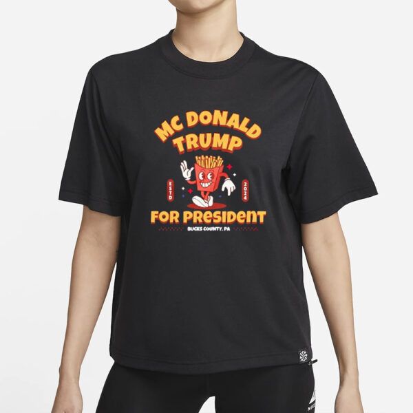 McDonald’s Trump for president shirt1