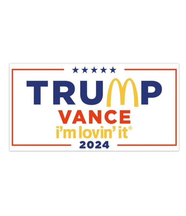 McDonald’s Trump vance Bumper Stickers