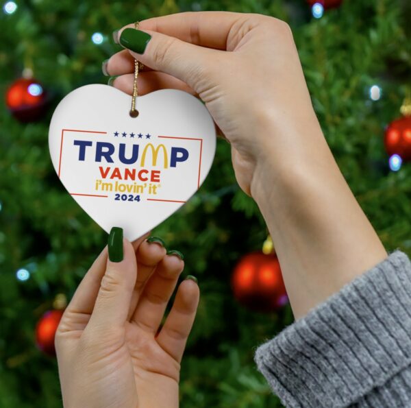 McDonald’s Trump vance Christmas Ornament US