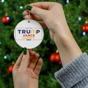 McDonald’s Trump vance Christmas Ornament USA