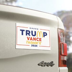 McDonald’s Trump vance I’m Lovin’ It 2024 Car Magnet US