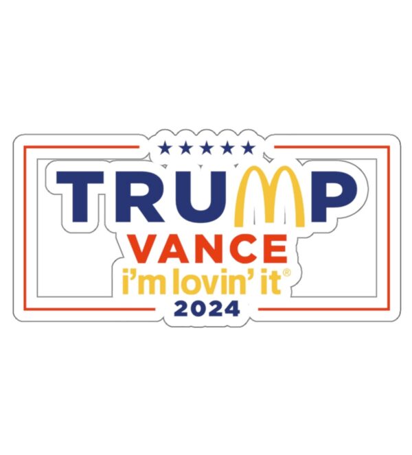 McDonald’s Trump vance Sticker