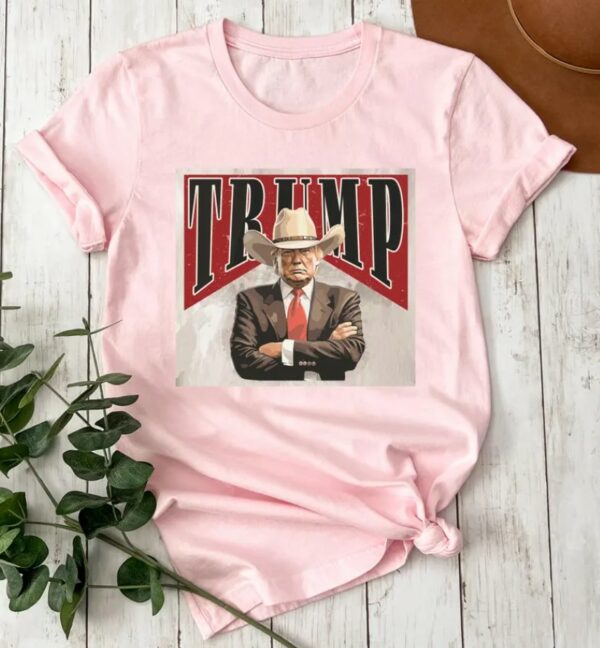 President Trump 2024 Shirt, Funny Western Trump Shirt, Cowboy Trump T Shirt, Support Trump T Shirt, Trump Vance Shirt, Republican Shirt Gift2