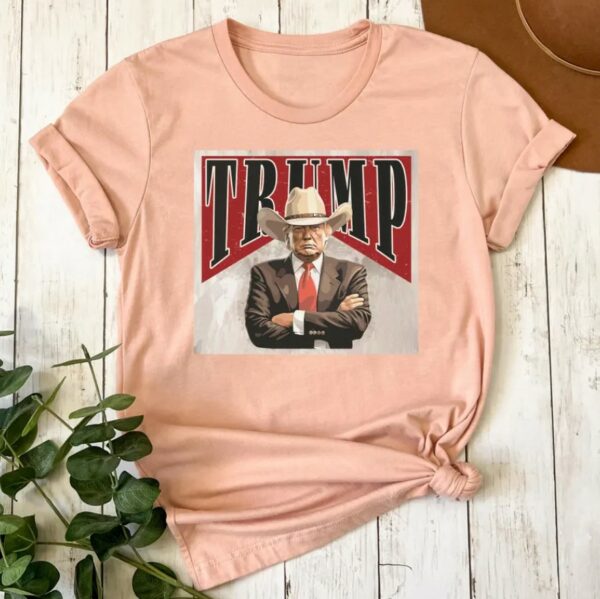 President Trump 2024 Shirt, Funny Western Trump Shirt, Cowboy Trump T Shirt, Support Trump T Shirt, Trump Vance Shirt, Republican Shirt Gift3