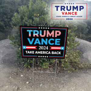 President Vance Vice President 2024, Take america back Trump Vance 2024 Yard Sign2