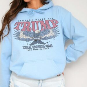 Retro Trump 2024 Election Hoodie Take America Back Republican Sweatshirt 80s Vintage Style MAGA Sweater Eagle Graphic Hoodie 45 47 Hoodies1