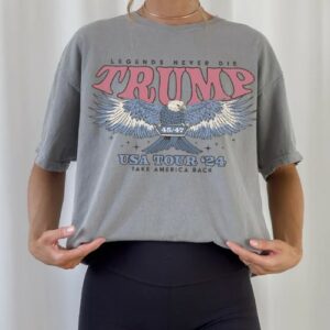 Retro Trump 2024 Election Shirt Take America Back Republican Shirt Vintage Style MAGA Tshirt Distressed 80s Eagle Graphic Tee 45 47 Shirts2