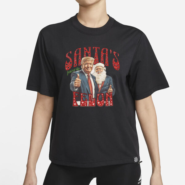 Santa's Favorite Felon Comfort Colors Trump Christmas Republican 2024 Shirt1