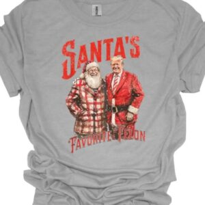 Santa’s Favorite Felon Shirt, Trump Christmas Shirt, Funny Trump Shirt, Christmas Shirt, Gift for Republican, Trump 2024 Shirt, Trump Shirt1