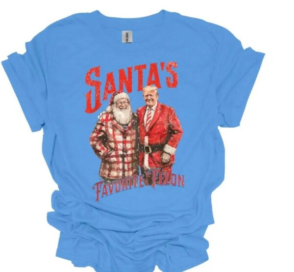 Santa’s Favorite Felon Shirt, Trump Christmas Shirt, Funny Trump Shirt, Christmas Shirt, Gift for Republican, Trump 2024 Shirt, Trump Shirt3