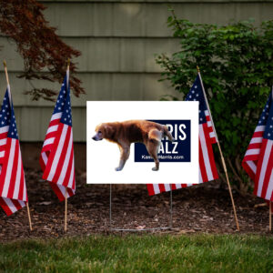 Smart dog 2024 Yard Signs Anti Kamala Harris