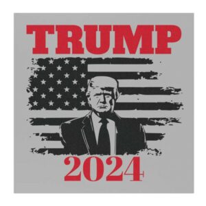 TRUMP 2024 sticker, USA Flag, Support Trump-Inspired Car Magnet, Trump ,free shipping, American Flag Election Fun 2024 Bumper Sticker3