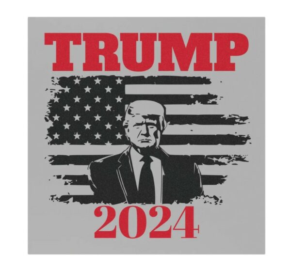 TRUMP 2024 sticker, USA Flag, Support Trump-Inspired Car Magnet, Trump ,free shipping, American Flag Election Fun 2024 Bumper Sticker3