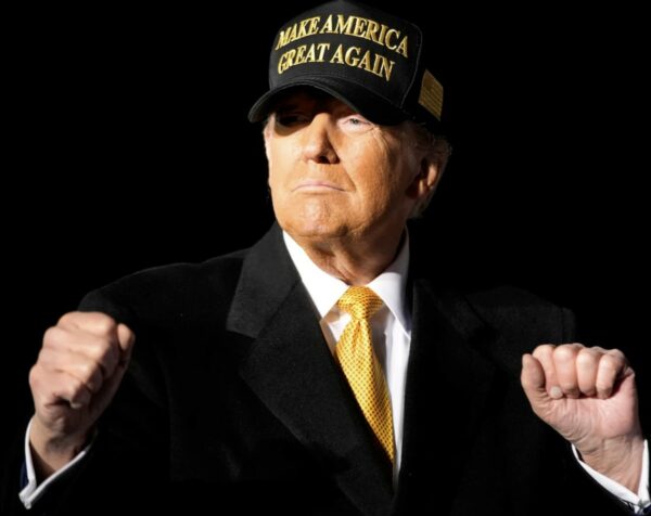 TRUMP DARK GOLD MAGA HAT