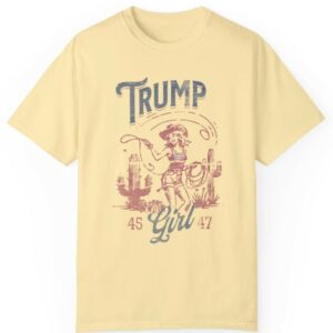 TRUMP Girl Cowboy Shirt. Make America Great Again Shirt. Donald Trump Shirt. MAGA Shirt. Trump 2024 Shirt. #47 Shirt.1