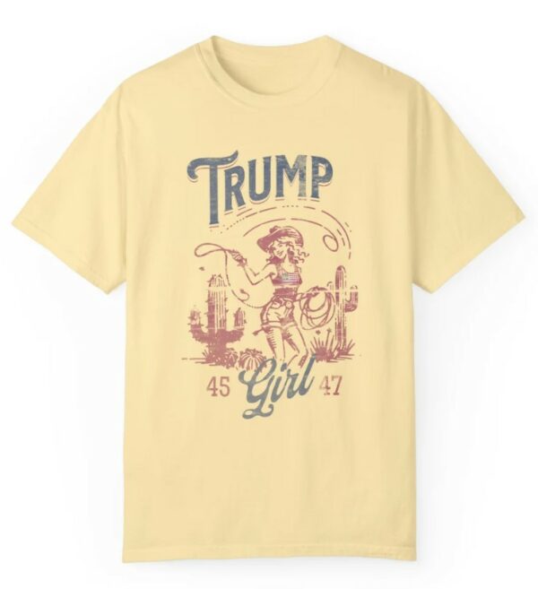 TRUMP Girl Cowboy Shirt. Make America Great Again Shirt. Donald Trump Shirt. MAGA Shirt. Trump 2024 Shirt. #47 Shirt.1