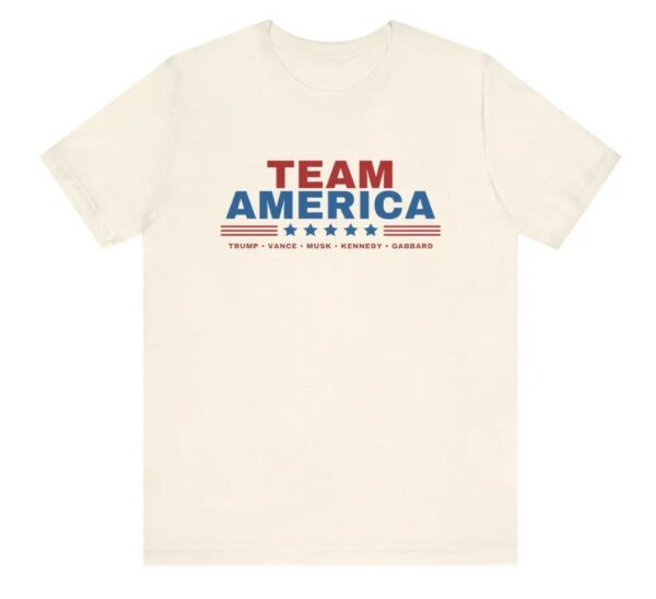 Team America - Trump, Vance, Musk, Kennedy, Gabbard Shirt! Save America! Team America shirt, Trump shirt, Trump Musk, Trump Kennedy,1