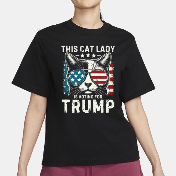 This Cat Lady Is Voting For Trump Comfort Colors® Tee, MAGA Shirt, Cat Mom for Trump2