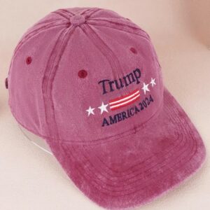 Trump 2024 Campaign Hat, MAGA Make America Great Again President, Donald Trump Hat Embroidered USA, Support Trump Vintage Cotton Twill Cap