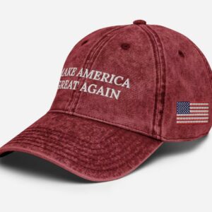 Trump 2024 Campaign Hat MAGA Make America Great Again President Donald Trump Hat Embroidered USA, Support Trump Vintage Cotton Twill Cap