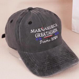 Trump 2024 Campaign Hat, MAGA Make America Great Again President, Donald Trump Hat Embroidered USA, Support Trump Vintage Cotton Twill Cap1