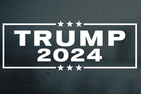 Trump 2024 Car Decal Vinyl Decal Stars and Stripes