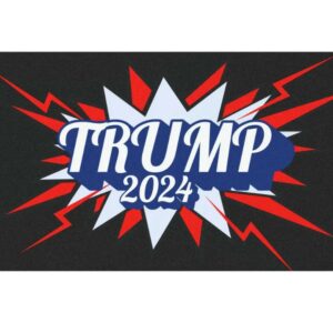 Trump 2024 Car Magnet retro superhero styling for Presidential Election auto art great gift for MAGA conservative republican for November2