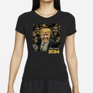 Trump 2024 Election Gold Teeth MAGA Hood Gangsta T-Shirts